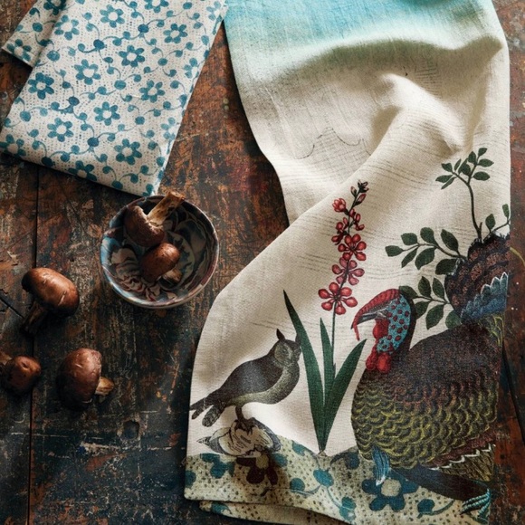John Derian for Target Turkey Tea Towel (2 Piece) NWT - Picture 2 of 3